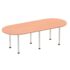 Impulse Boardroom Table - Silver Post Leg
