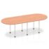 Impulse Boardroom Table - White Post Leg