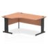Impulse Left Crescent Desk, Black Cable Managed Leg