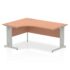 Impulse Left Crescent Desk, Silver Cable Managed Leg