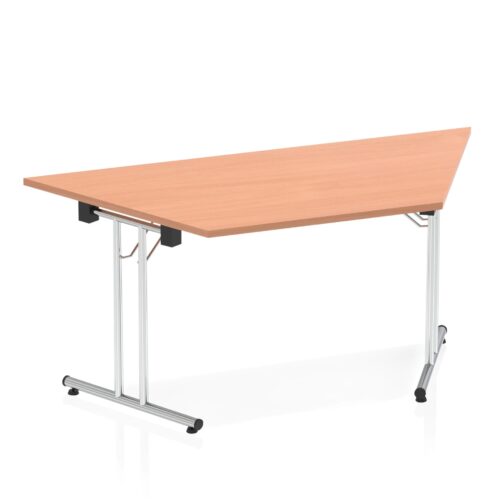 Impulse Folding Trapezium Table, D800mm