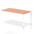 Impulse Single Row Bench Desk Extension Kit - 800mm deep, White Frame