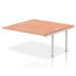 Impulse Back to Back Bench Desk Extension Kit - 1600mm deep, Silver Frame