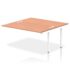 Impulse Back to Back Bench Desk Extension Kit - 1600mm deep, White Frame