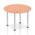 Impulse Round Table - Aluminium Post Leg
