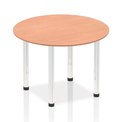 Impulse Round Table - Chrome Post Leg