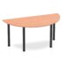 Impulse Semi-Circle Table - Black Post Leg