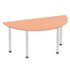 Impulse Semi-Circle Table - Aluminium Post Leg