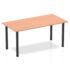 Impulse Rectangular Table - Black Post Leg