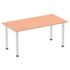Impulse Rectangular Table - Aluminium Post Leg
