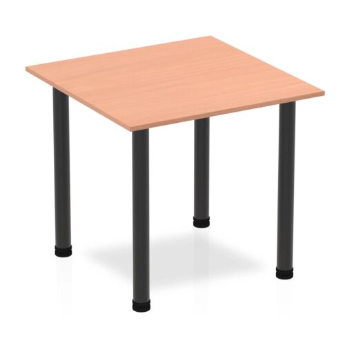 Impulse Square Table - Black Post Leg