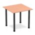 Impulse Square Table - Black Post Leg
