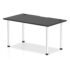 Impulse Black Series Straight Table, Aluminium Leg - 800mm deep