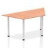 Impulse Trapezium Table - Silver Post Leg
