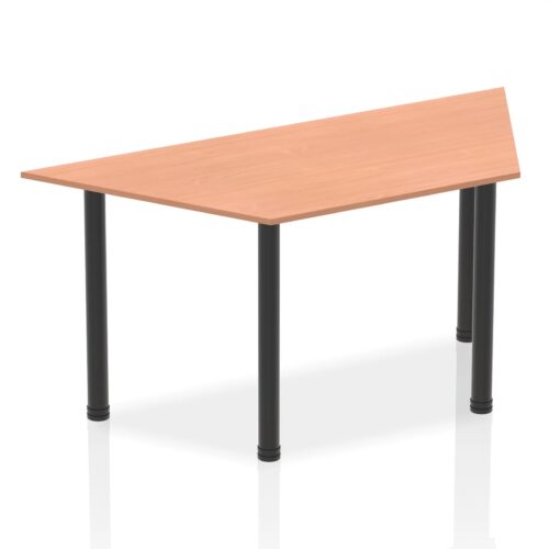 Impulse Trapezium Table - Black Post Leg