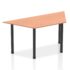 Impulse Trapezium Table - Black Post Leg