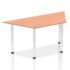 Impulse Trapezium Table - Chrome Post Leg