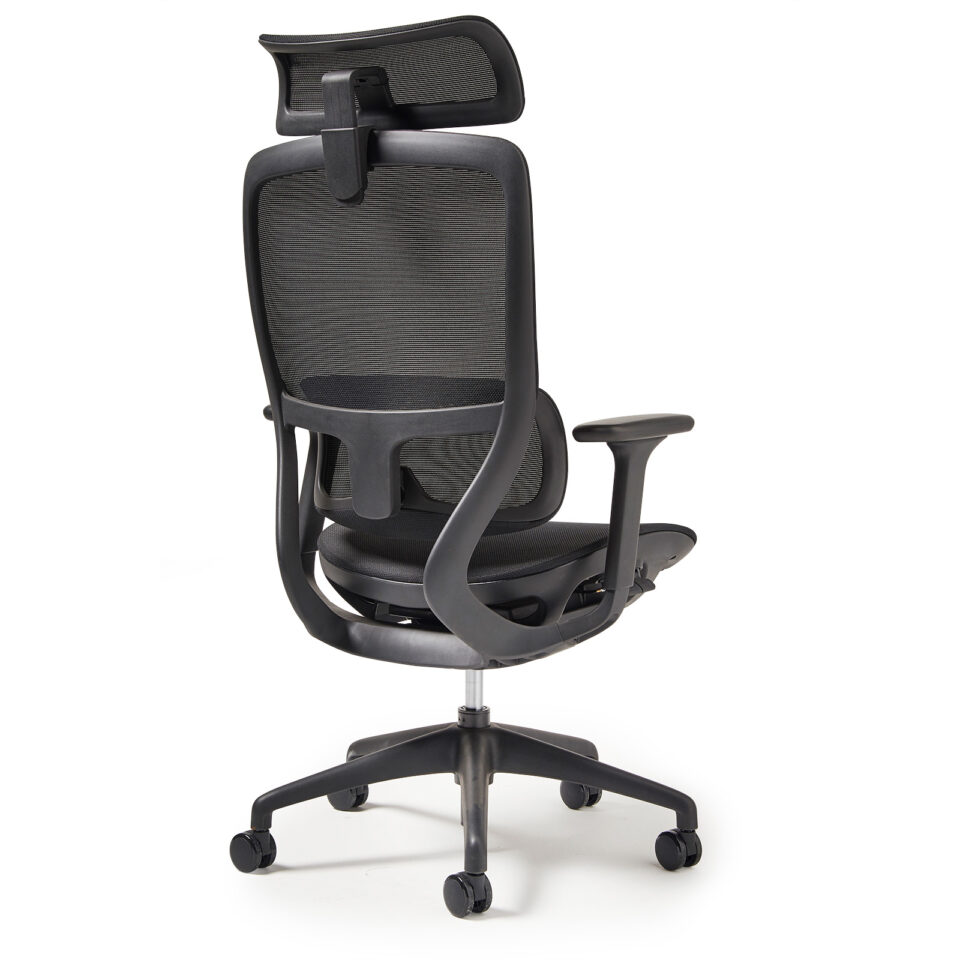 Kara high back exec mesh task chair in black - Image 2