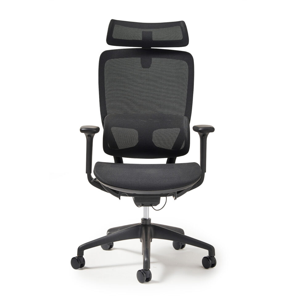 Kara high back exec mesh task chair in black - Image 3