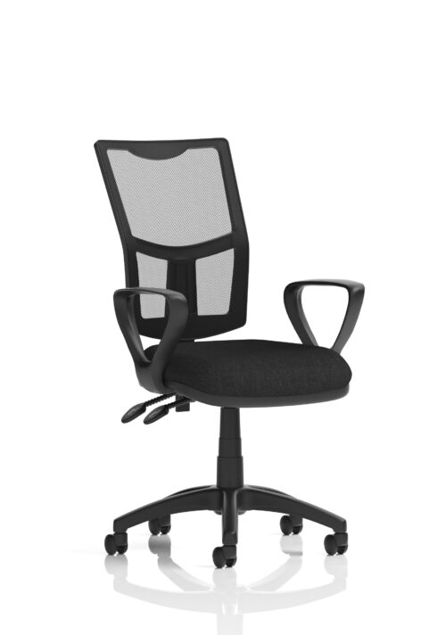 Eclipse Plus II Lever Task Operator Chair Mesh Back With Loop Arms
