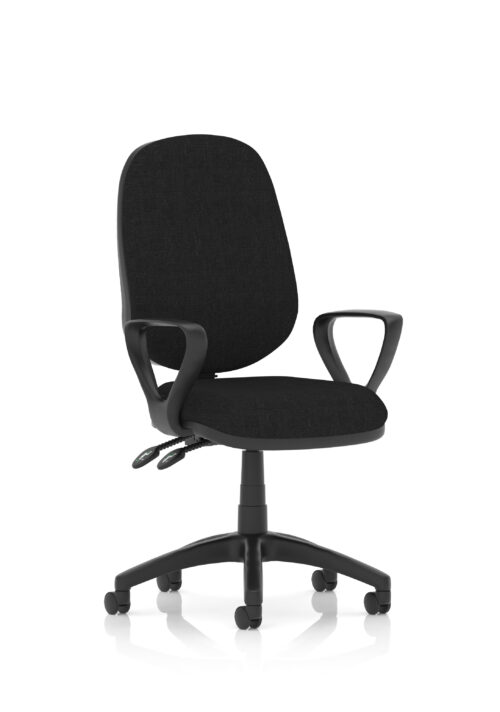 Luna II Lever Task Operator Chair - With Loop Arms