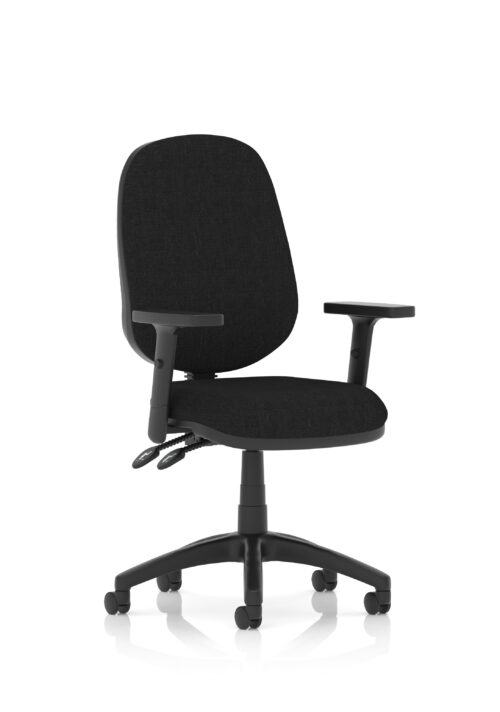 Luna II Lever Task Operator Chair - With Height Adjustable Arms