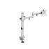 Luna single flat screen monitor arm - silver