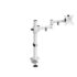 Luna single flat screen monitor arm - white