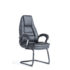 Noble executive visitors chair - black faux leather