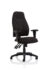 Esme Posture Chair With Height Adjustable Arms Black Fabric