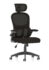 Iris Task Operator Black Mesh Back Fabric Seat