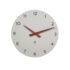 Orbit wall clock 300mm - Walnut & White