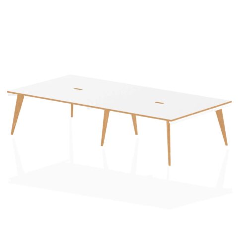 Oslo Back to Back Bench Desk - 1600mm deep, 4 Person