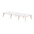 Oslo Back to Back Bench Desk - 1600mm deep, 6 Person