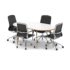 Oslo 1800mm Oval Boardroom Table - with 4 x Lucia Chairs Bundle