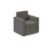 Oslo square back reception 1 seater sofa 800mm wide