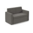 Oslo square back reception 2 seater sofa 1340mm wide