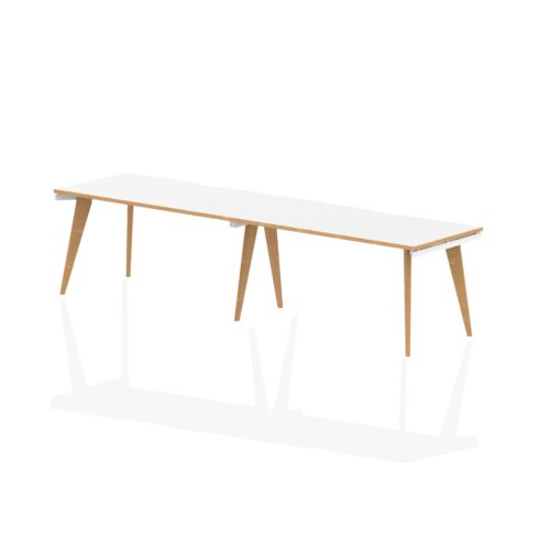 Oslo Single Row Bench Desk - 800mm deep, 2 Person