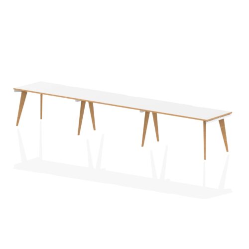 Oslo Single Row Bench Desk - 800mm deep, 3 Person