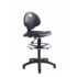 Prema 300 polyurethane industrial operator chair with contoured back support - black