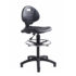 Prema 300 polyurethane industrial operator chair with contoured back support - black