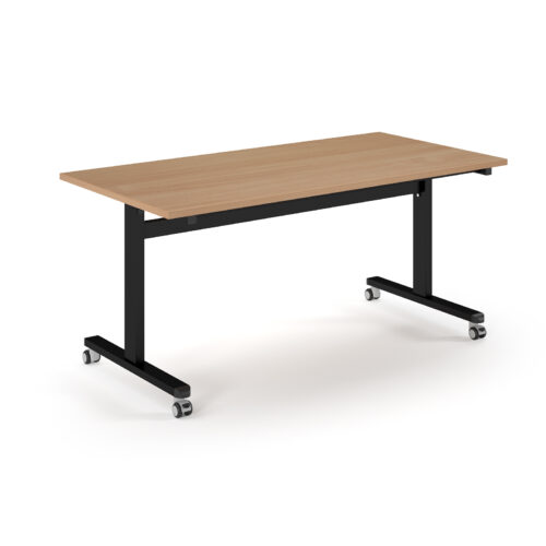 Pro Flip Rectangular Table 800 deep, Black Frame