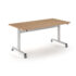 Pro Flip Rectangular Table 800 deep, White Frame