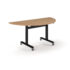 Pro Flip Semi-Circular Table 1600 x 800, Black Frame