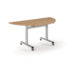 Pro Flip Semi-Circular Table 1600 x 800, Silver Frame