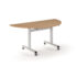 Pro Flip Semi-Circular Table 1600 x 800, White Frame