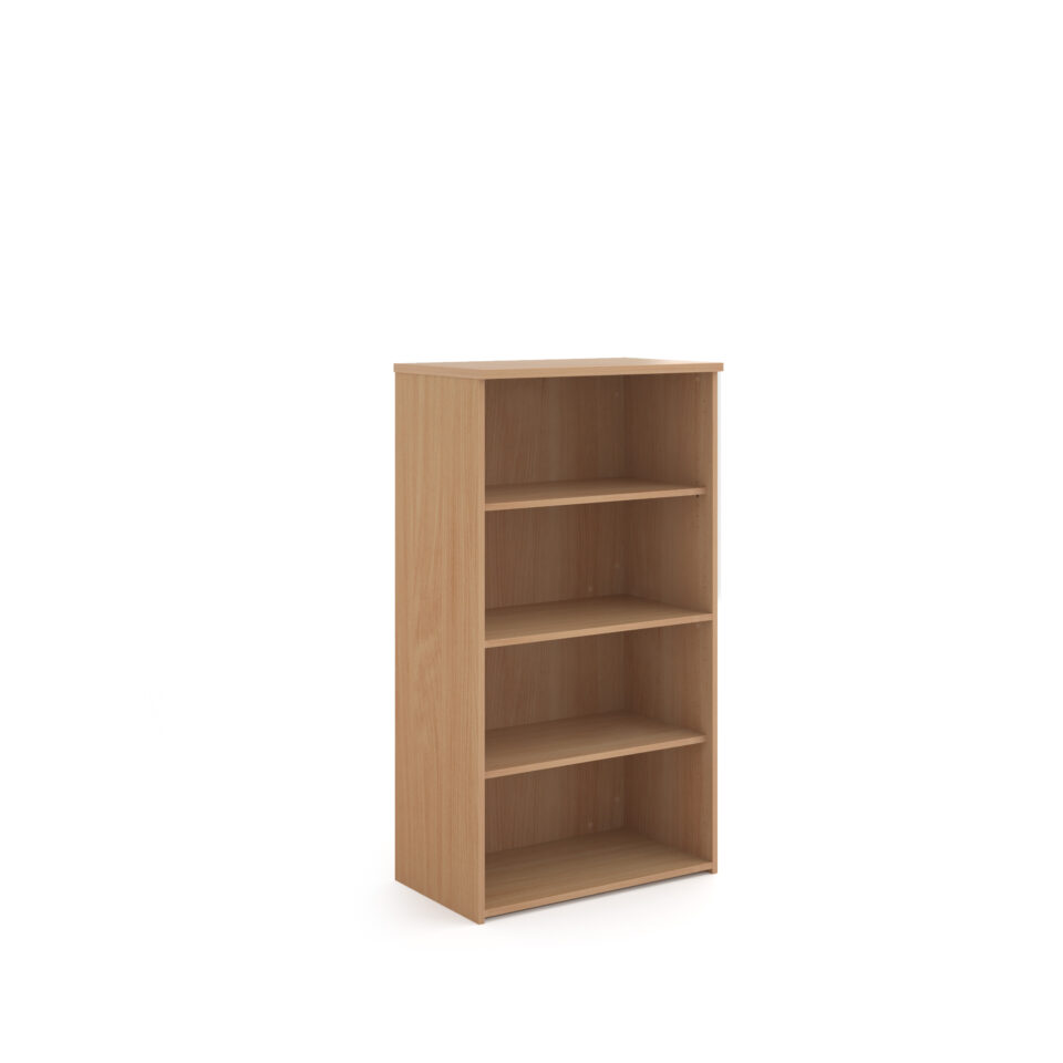 Universal bookcase 1440mm high with 3 shelves