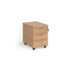 Mobile 3 drawer pedestal with silver handles 600mm deep