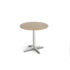 Roma circular dining table with 4 leg chrome base