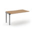 Connex 2 Scalloped 800 deep Single Add On Desk - Silver Frame